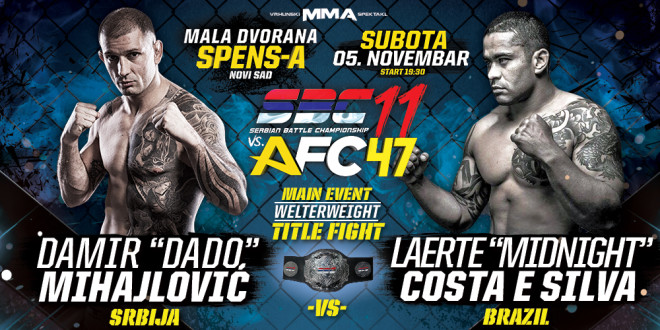 Main Event – Damir “Dado” Mihajlović vs Laerte “Midnight” Costa e Silva – SBC Welterweight Title fight -77 kg