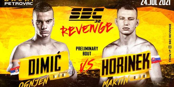 SBC 32 Revenge, Novi protivnik za Ognjena Dimića, Martin Horinek!