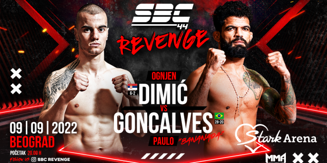SBC 44 Revenge – Ognjen Dimić (6-2) vs Paulo Goncalves Silva “Bananada” (28-20)