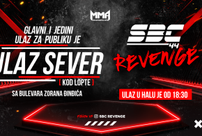 SBC 44 Revenge – GLAVNI i jedini ULAZ za publiku je ULAZ SEVER