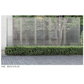 YKKAP リレーリアフェンス1N型 横格子 関東間 本体 柱 セット TPS-F31N 柵 激安超特価 アルミフェンス 専門店 H18F 木目カラー 単体用
