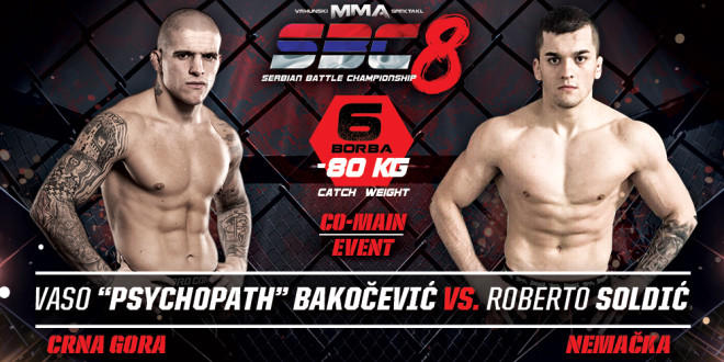 Novi protivnik za Vasu Bakočevića na SBC 8 – Roberto Soldić, za Co-Main event!