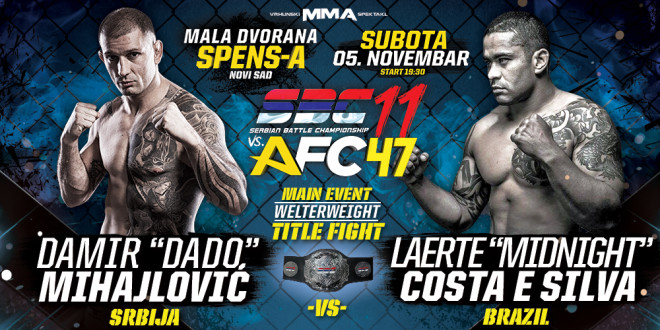 Main Event – Damir “Dado” Mihajlović vs Laerte “Midnight” Costa e Silva– SBC Welterweight Title fight -77 kg