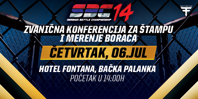 SBC 14  – Poziv na zvanično merenje i konferenciju za štampu