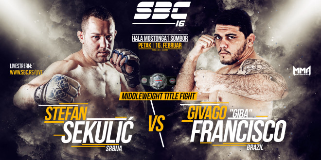 Co-Main Event SBC 16 – SBC Middleweight Title Fight – Stefan Sekulić vs Givago “Giba” Francisco