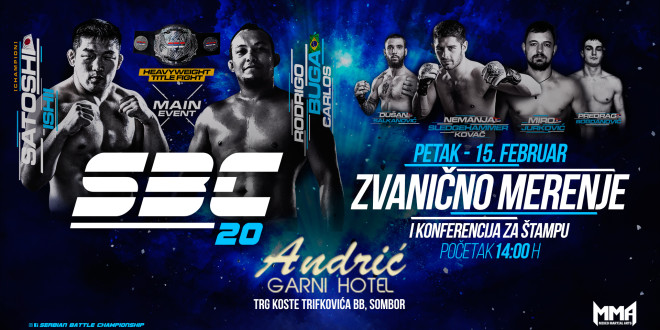 SBC 20 – Official weigh-in, Hotel Andrić, Sombor