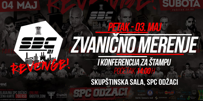 SBC 21- REVENGE! – Zvanično merenje, Skupštinska sala SPC, Odžaci