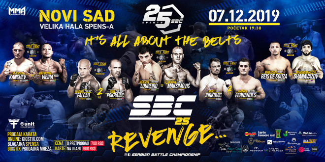 SBC 25, Revenge! 07.12.2019. SPENS, Velika hala, Novi Sad