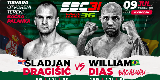 SBC 31 & MMA Series 36, Slađan Dragišić vs William “Bacalhau” Dias