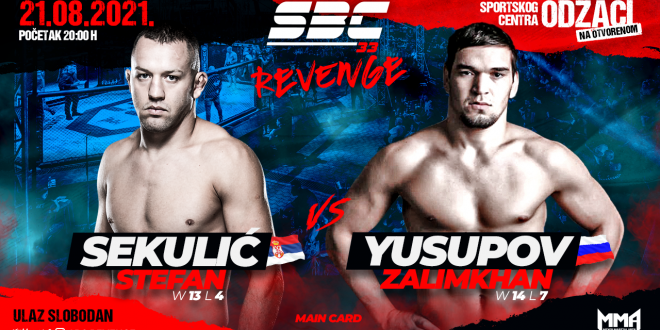 SBC 33 Revenge, STEFAN SEKULIĆ vs. ZALIMKHAN YUSUPOV