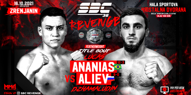 SBC 36 Revenge, Featherweight Title Bout,  Lucas Ananias vs Dzhamaludin Aliev