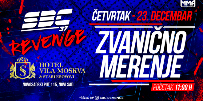 SBC 37 Revenge, Zvanično merenje 23.12.2021. Vila Moskva