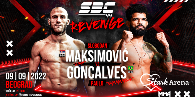 SBC 44 Revenge – Slobodan “Limp” Maksimović (18-6-1) vs Paulo Goncalves Silva “Bananada” (28-20)